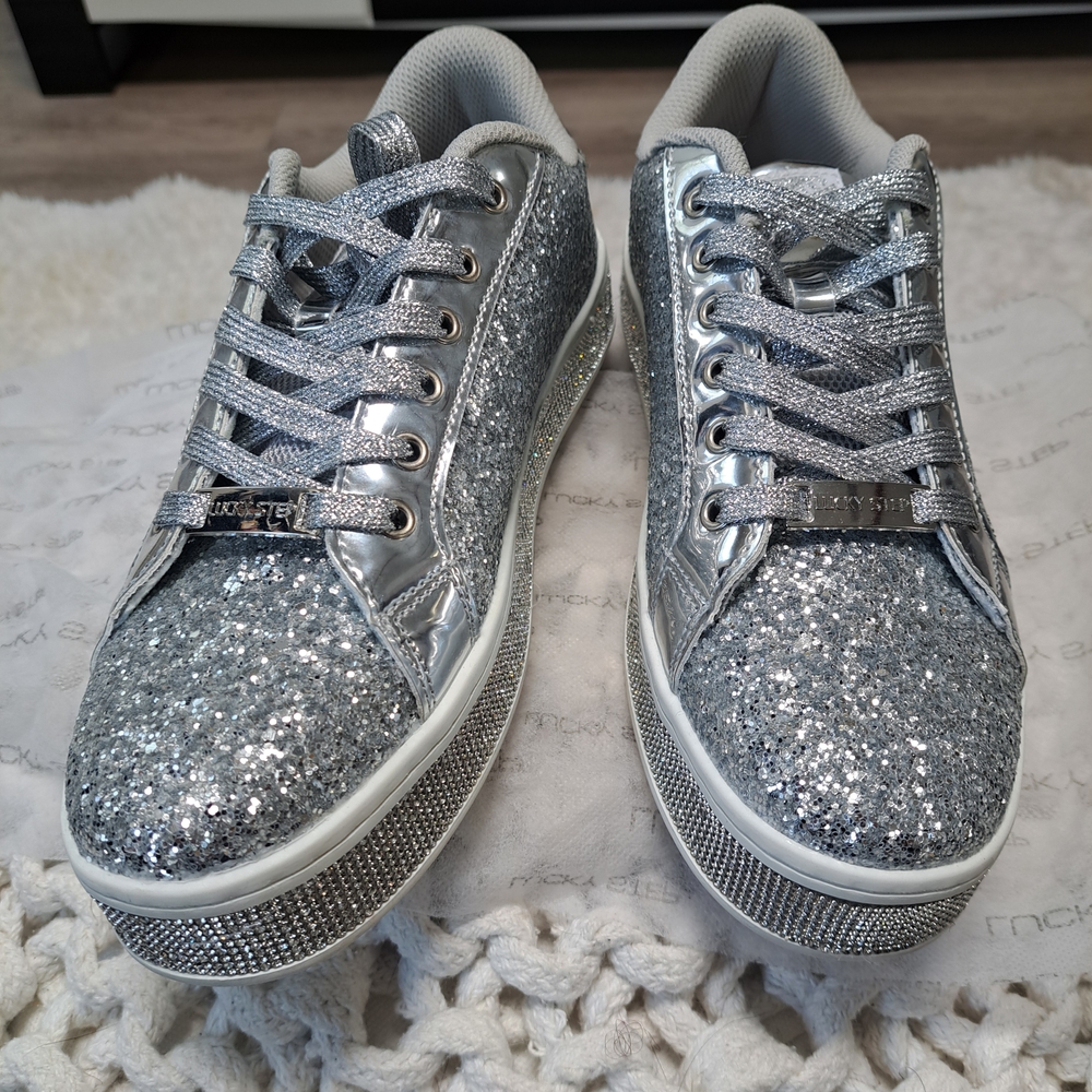 Silver Glitter Sneakers - Picture 4 of 4